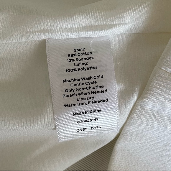 Talbots Zip-Front Cream Pencil Skirt - size 4 petite - Picture 4 of 6